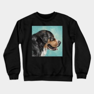 Painting of Greater Swiss Mountain Dog Crewneck Sweatshirt